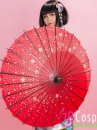 Dù Giấy Đỏ Hoa Đào -Dù Nhật Bản Wagasa
