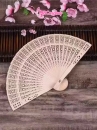 Quạt Xếp Gỗ Trơn 20Cm