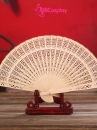 Quạt Xếp Gỗ Trơn 20Cm