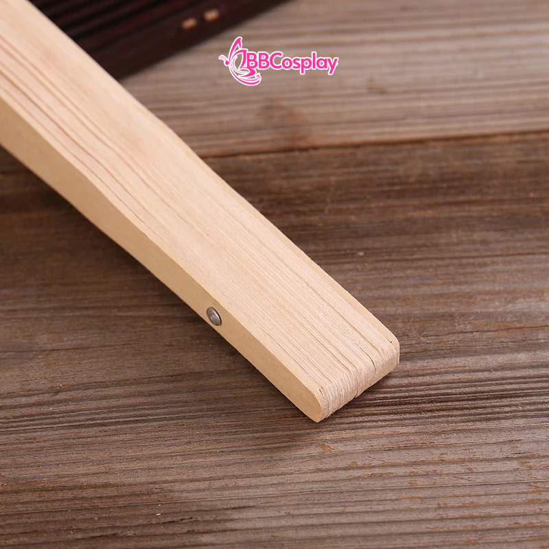 Quạt Xếp Gỗ Trơn 20Cm