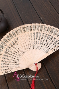 Quạt Xếp Gỗ Trơn