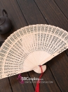 Quạt Xếp Gỗ Trơn 20Cm