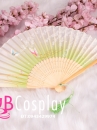 Uchiwa Quạt Vải Nhật Bản Hồng