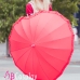 Dù Vải Hình Trái Tim Đỏ