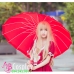 Dù Vải Hình Trái Tim Đỏ