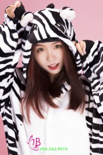 Trang Phục Bộ Hình Thú Dễ Thương Ngựa Vằn