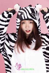 Trang Phục Bộ Hình Thú Dễ Thương Ngựa Vằn