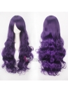 Tóc Tím Dài Xoăn Dài 80Cm