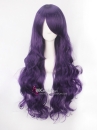 Tóc Tím Dài Xoăn Dài 80Cm