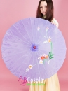 Dù Vải Tím Nhạt - Dù Tím Nhạt Cán Tre