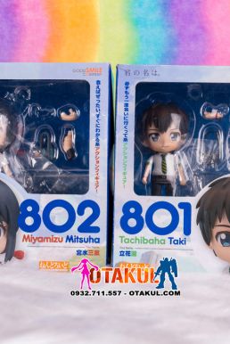 Combo Mô Hình Nendoroid 802 & 801 : Mitsuha Miyamizu & Taki Tachibana - Kimi No Na Wa