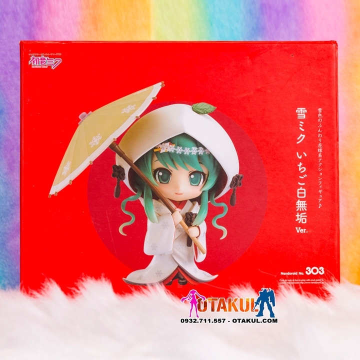 Mô Hình Nendoroid 303 - Snow Miku: Strawberry White Kimono Ver.
