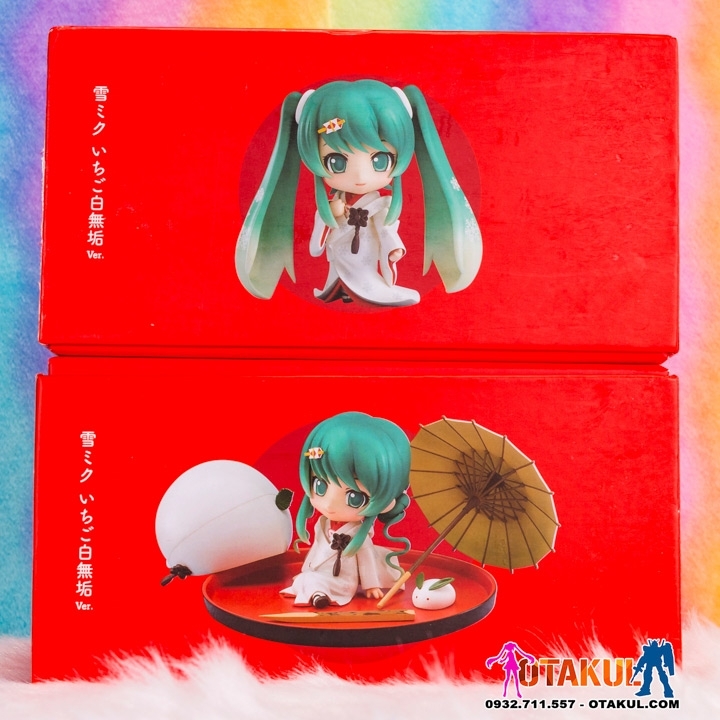 Mô Hình Nendoroid 303 - Snow Miku: Strawberry White Kimono Ver.