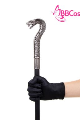 Gậy Quý Tộc Đầu Rắn Màu Crom