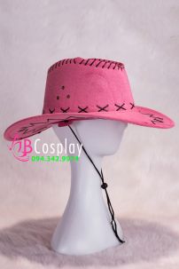 Nón Cao Bồi -  Hồng