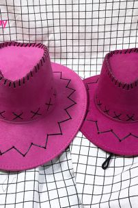 Nón Cao Bồi -  Hồng