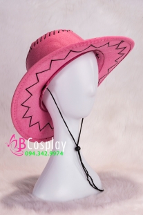 Nón Cao Bồi -  Hồng