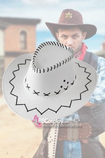Nón Cao Bồi Màu Trắng - Cowboy