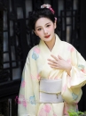 Áo Yukata Kiniro Hoa Tặng Kèm Thắt Lưng