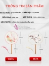 Quạt Tròn Thuê Hoa Lan Và Bướm