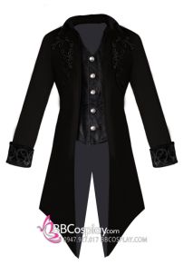 Vest Dracula Halloween Đen Gothic