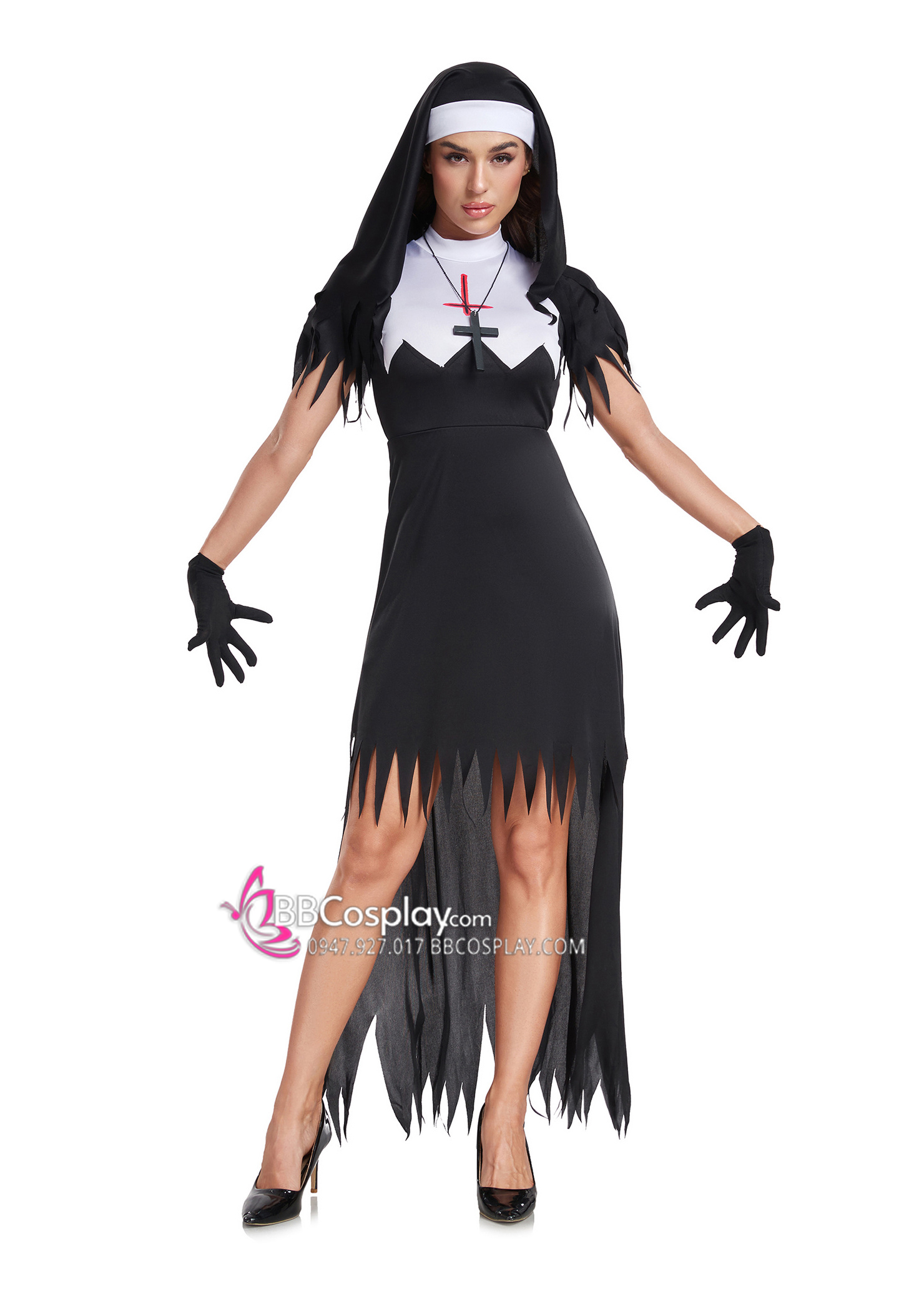 Đầm Valak The Nun Gothic Halloween Costume