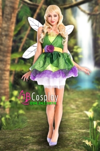 Trang Phục Cô Tiên Tinker Bell Váy Voan Có Kèm Cánh
