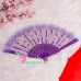 Quạt Ren Vải Tím
