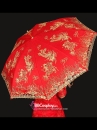 Dù Hỷ Phục - Dù Vải Đỏ Thêu Rồng Phụng