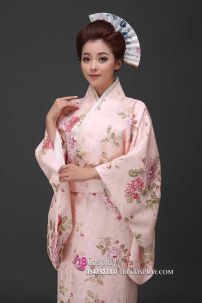 Yukata YEN Gấm Hoa Hồng