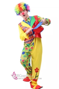 Trang Phục Chú Hề Nhiều Màu Mặc Vest