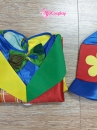 Trang Phục Chú Hề Áo Liền Quần Hoạ Tiết Nhiều Màu Mặc Vest Kèm Nón