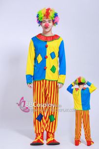 Đồ Chú Hề Nam Kiểu Áo Vá Nhiều Màu