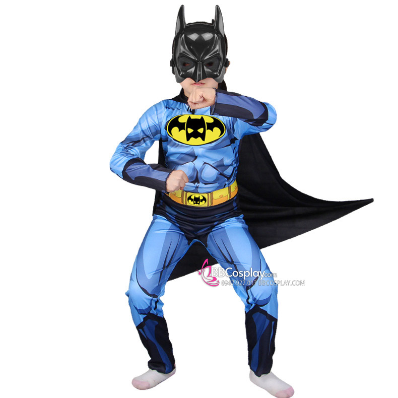 Trang Phục Batman Độn Cơ Bắp Cho Bé