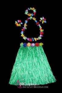 Đồ Hawaii Màu Xanh Lá