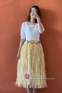 Váy Hawai Vàng Nâu Nhạt