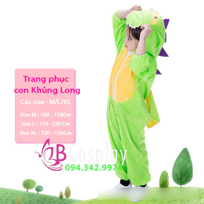 Đồ Thú Liền Thân Con Khủng Long (Em Bé)