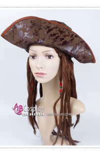 Nón Hải Tặc May Kèm Tóc Giả