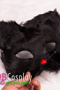 Mặt Nạ Mèo Có Lông Có Râu