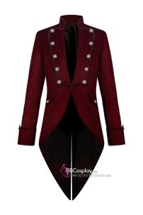 Vest Đuôi Tôm Dạ Hội Medieval Vintage Đỏ Nhung