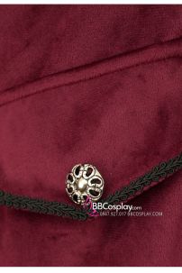 Vest Đuôi Tôm Dạ Hội Medieval Vintage Đỏ Nhung