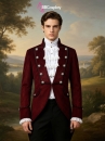 Vest Đuôi Tôm Dạ Hội Medieval Vintage Đỏ Nhung