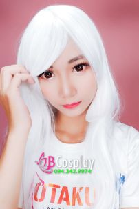 Tóc Trắng Dài Mái Xéo