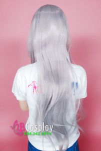 Tóc Xám Dài Mái Xéo - Lưới Bi