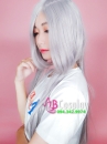 Tóc Xám Dài Mái Xéo - Lưới Bi
