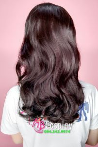 Tóc Nâu Đen Xoăn