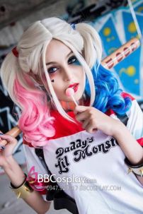 Tóc Giả Harley Quinn Suicide Squad Loại Dày Đẹp