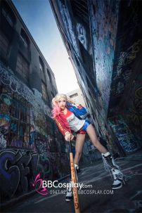 Tóc Giả Harley Quinn Suicide Squad Loại Dày Đẹp