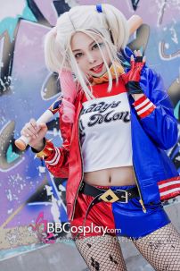 Tóc Giả Harley Quinn Suicide Squad Loại Dày Đẹp