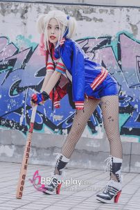 Tóc Giả Harley Quinn Suicide Squad Loại Dày Đẹp